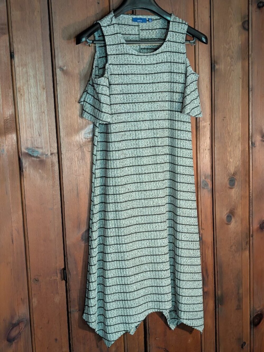 Saying alot Apt9 Dress -sleveesless -Blk/Gray - Cut-out drop shoulders -Sz Sm -